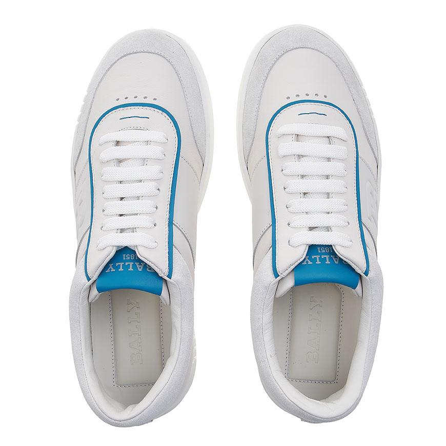 BALLY Men’s Leather Low-Top Sneakers White