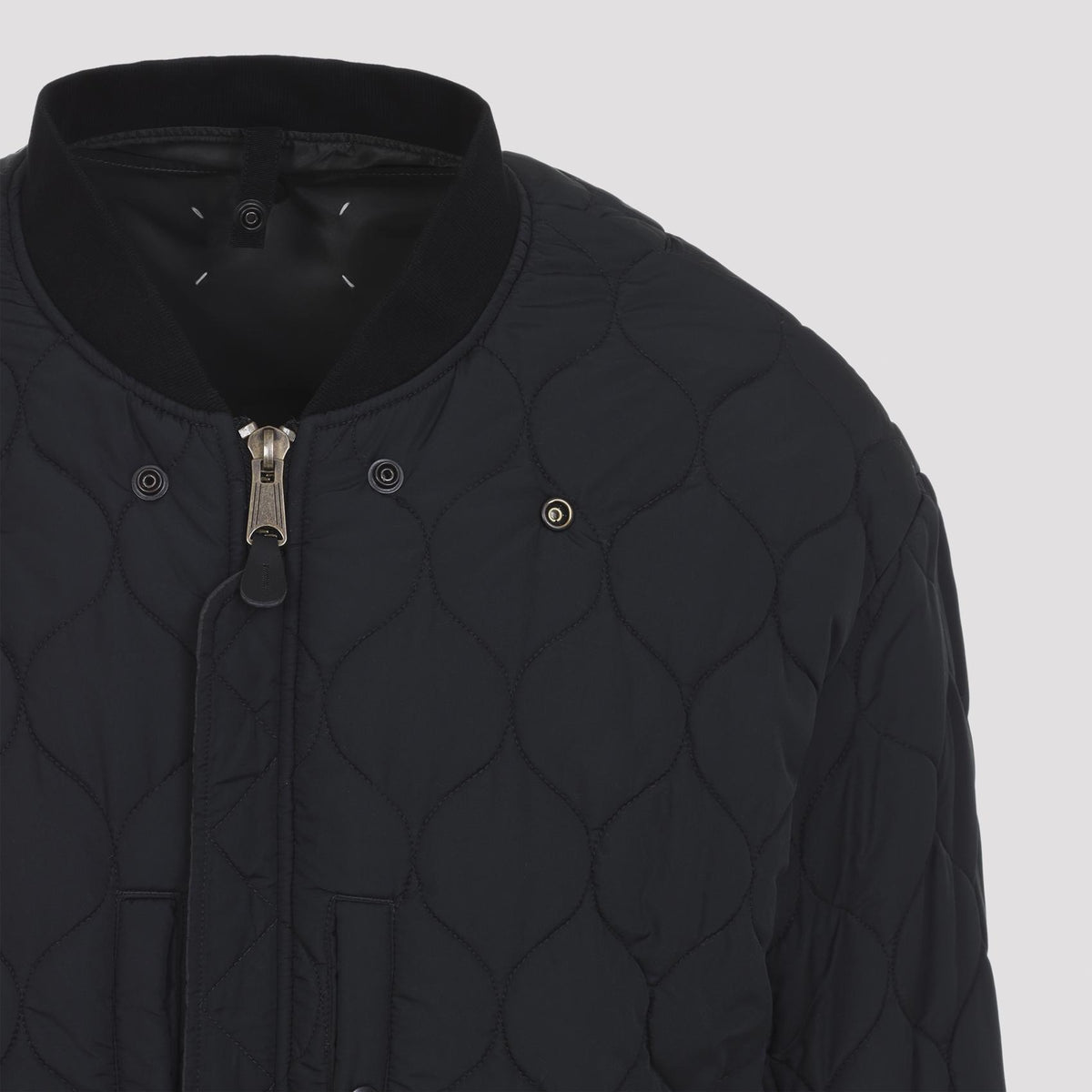 Maison Margiela Black Nylon Bomber Jacket for Men