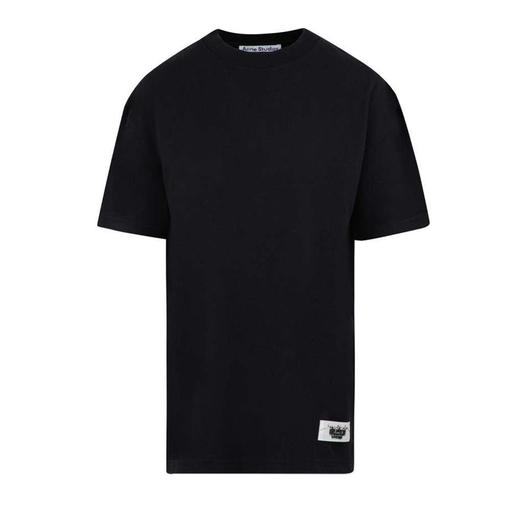 Acne Studios Logo Patch Oversized T-Shirt Black