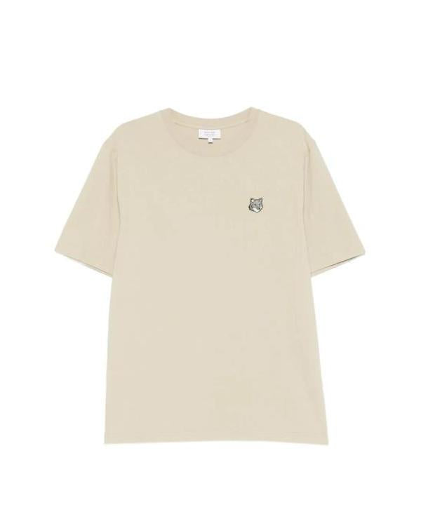 Maison Kitsune Grey Fox Head Comfort Short Sleeve T-Shirt
