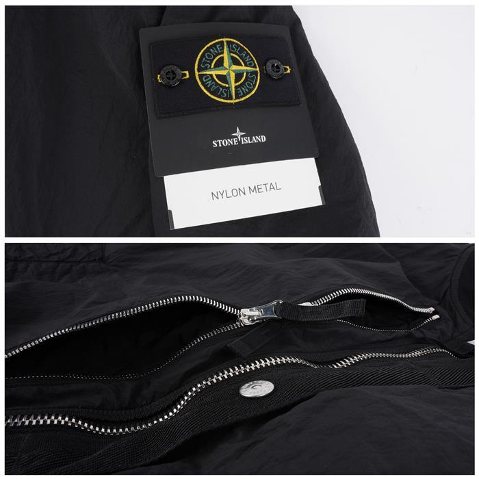 STONE ISLAND Nylon Metal Pocket Anti-Drop Bomber Jacket Black