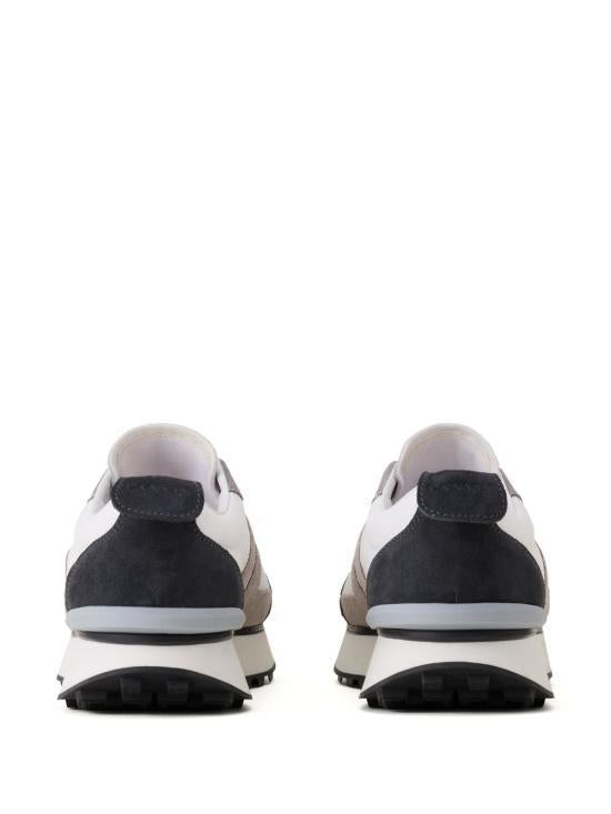 Lanvin Light Gray Dark Sneakers Mesh Low-Top Men's Shoes