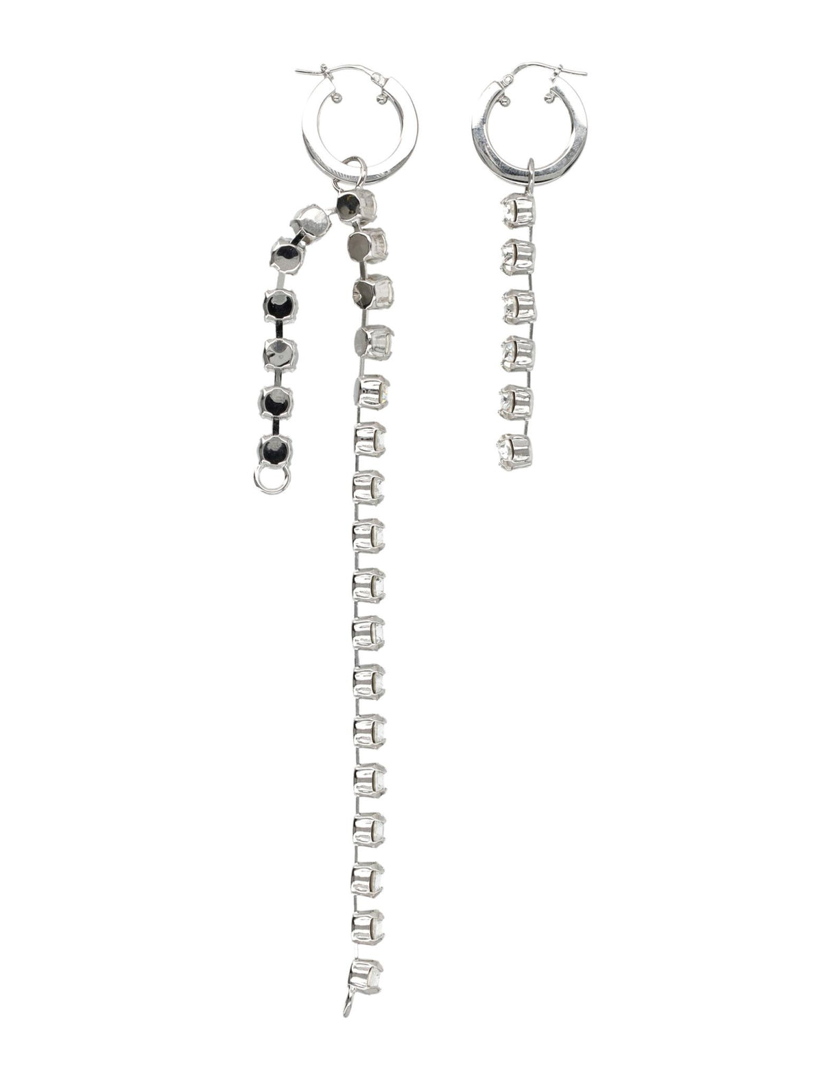 Maison Margiela Silver-Tone Hoop Earrings