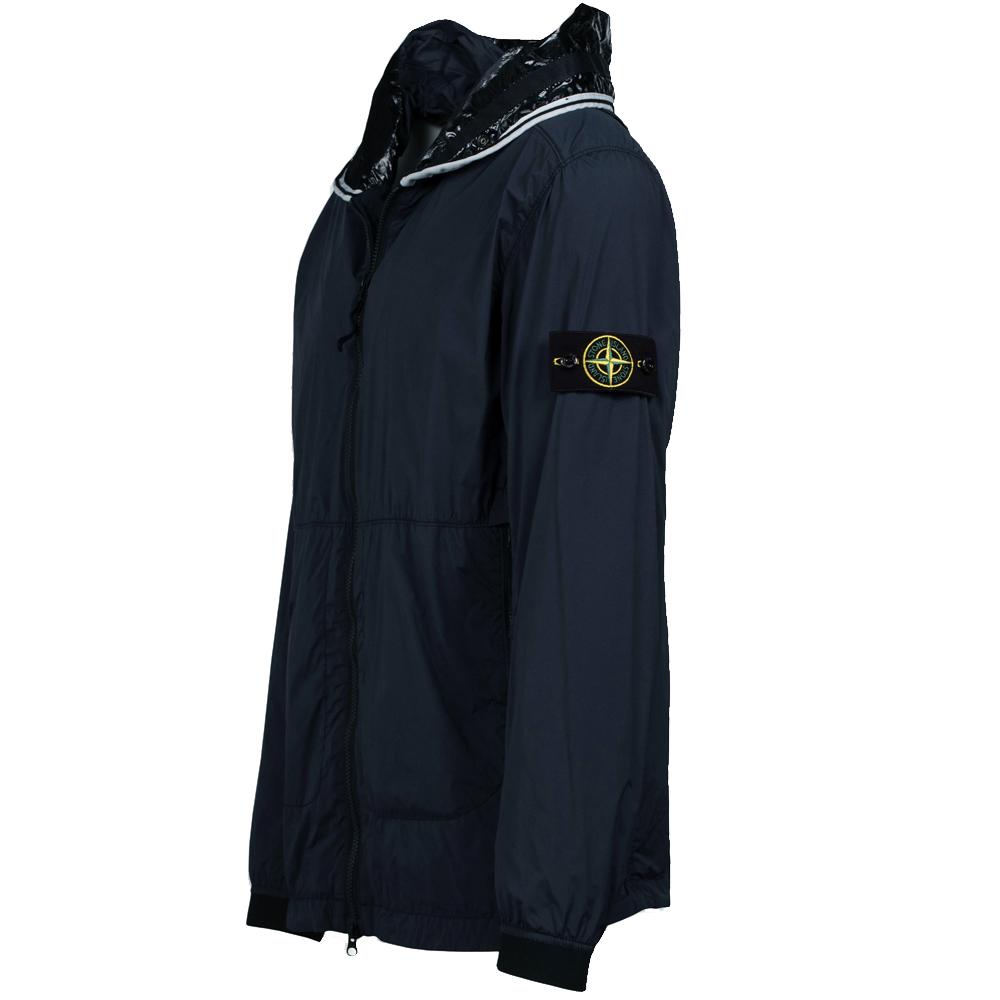 STONE ISLAND Skin-Touch Hooded Jacket Black Men’s