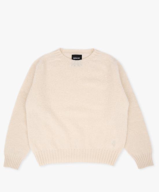HOWLIN Ecru Forevernevermore Knit Crewneck Sweater Women
