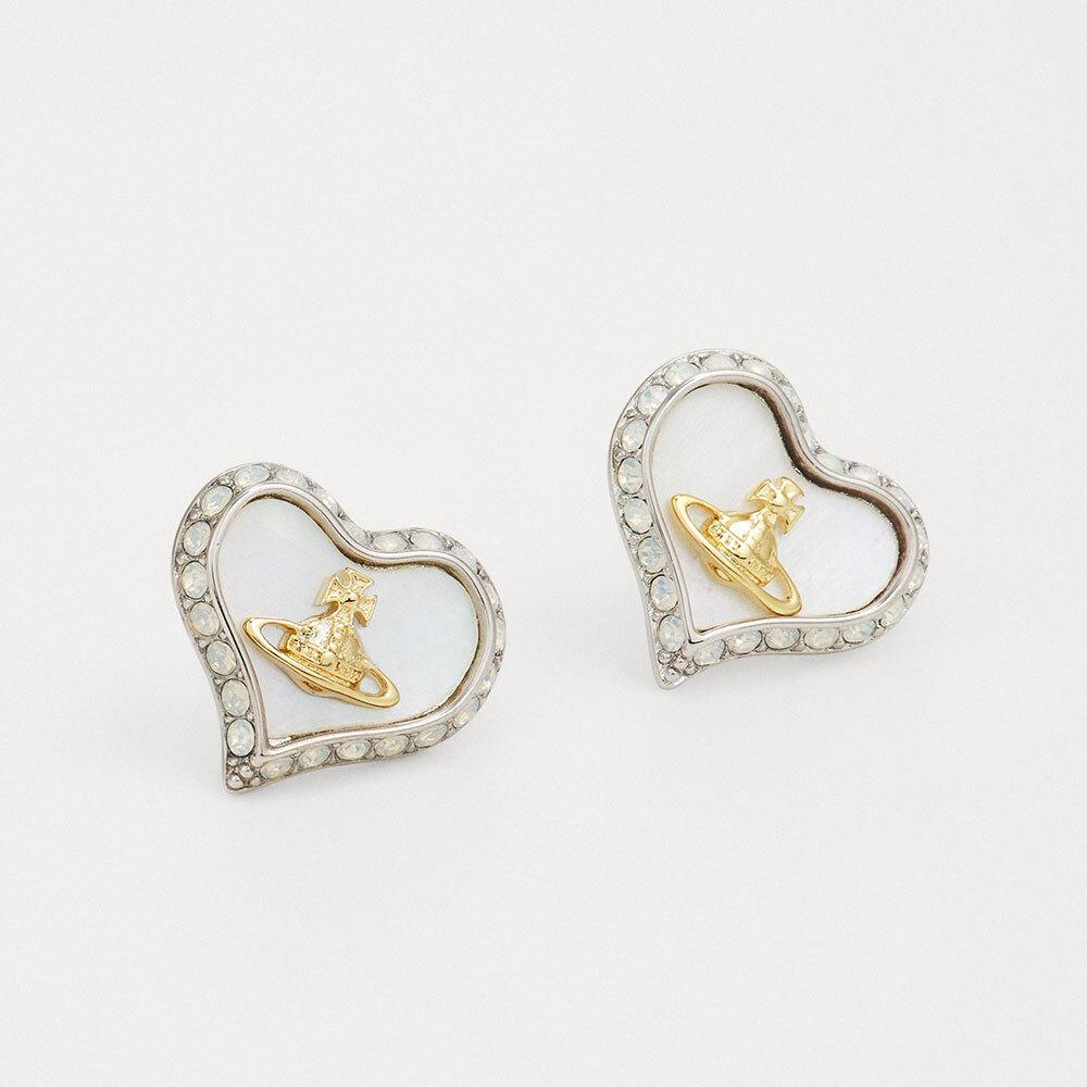 Vivienne Westwood Petra Earrings Silver-Tone Stud Jewelry