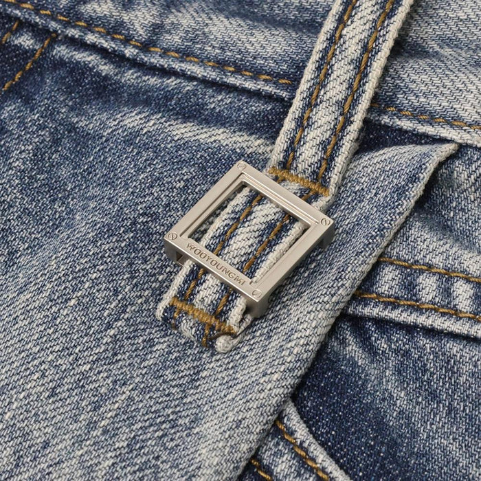 WOOYOUNGMI Corduroy Denim Shorts Men