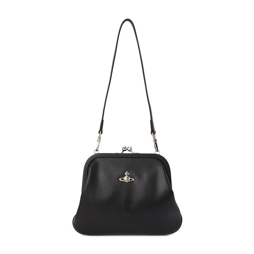Vivienne Westwood Black Leather Women’s Clutch Bag