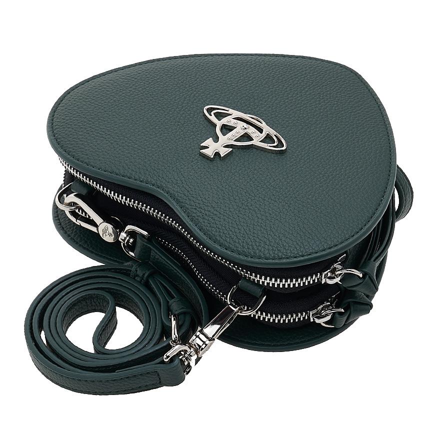 Vivienne Westwood Louis Heart Crossbody Bag Navy Leather