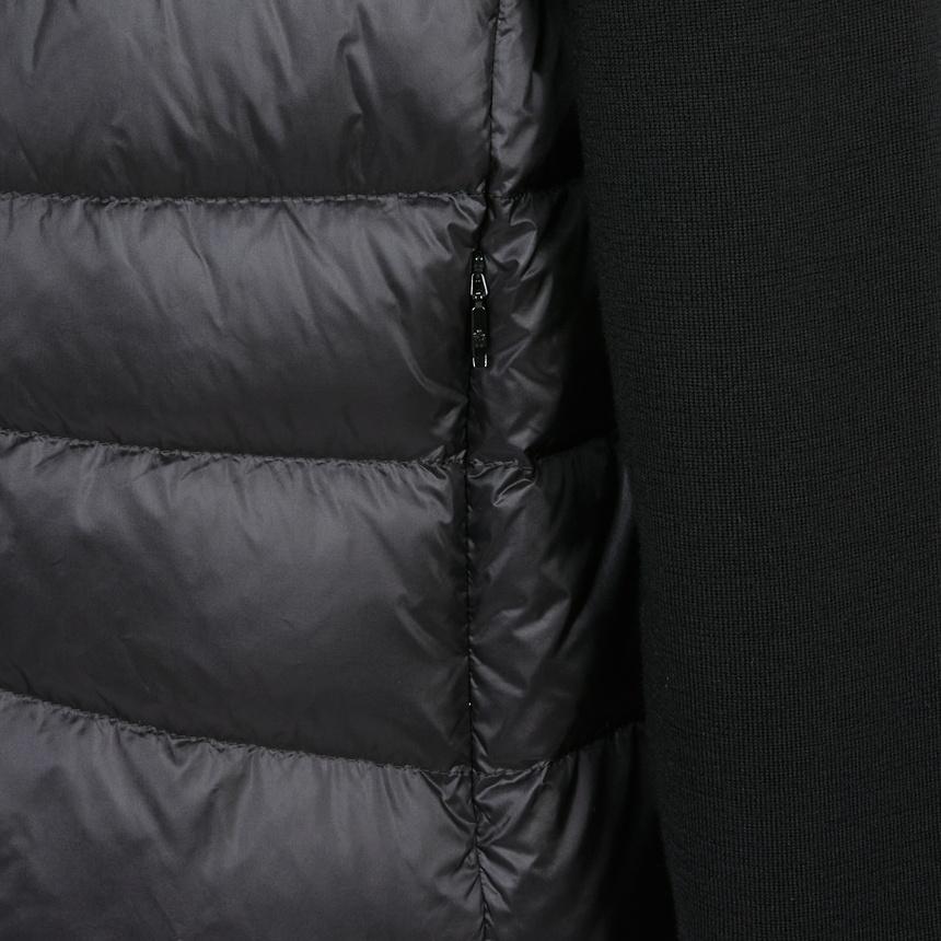 Moncler Women’s Padded Zip-Up Knit Cardigan Black
