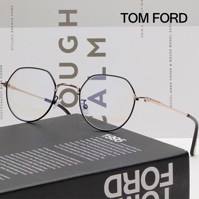 TOM FORD Blue Light Blocking Asian Fit Eyeglass Frames Unisex TF5789KB 001