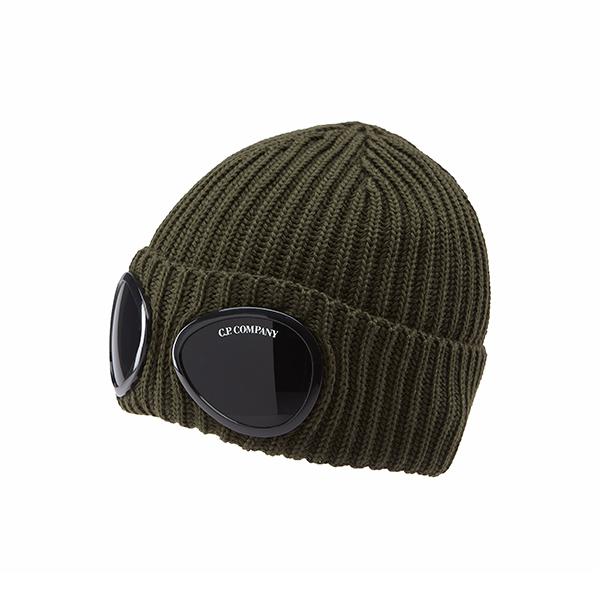 CP Company Goggle Patch Knit Beanie for Men RFCMAC742A 005509A 683