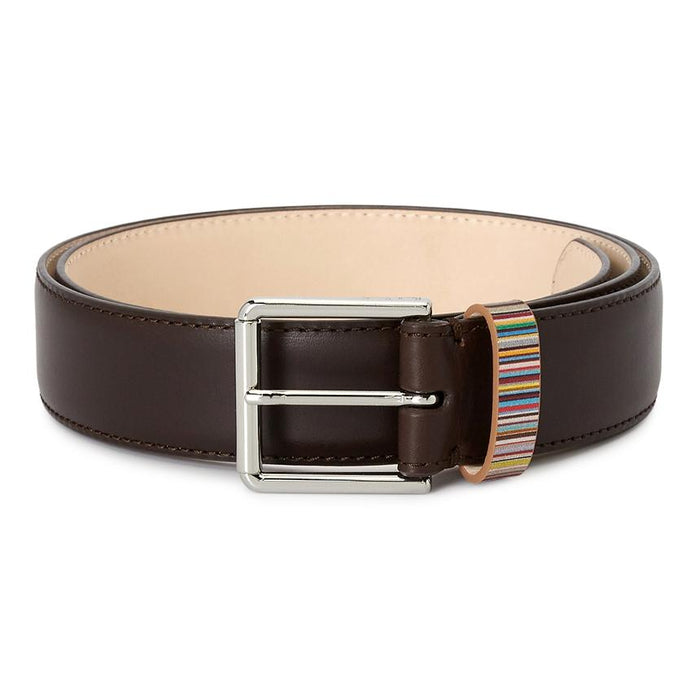 Paul Smith Men's Leather Belt Navy