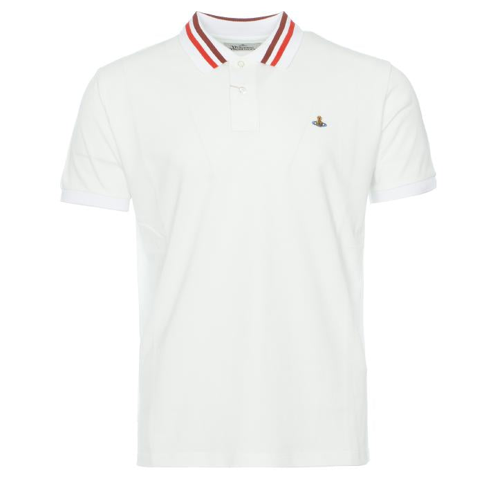 Vivienne Westwood Logo Classic Polo T-Shirt Navy Cotton Men