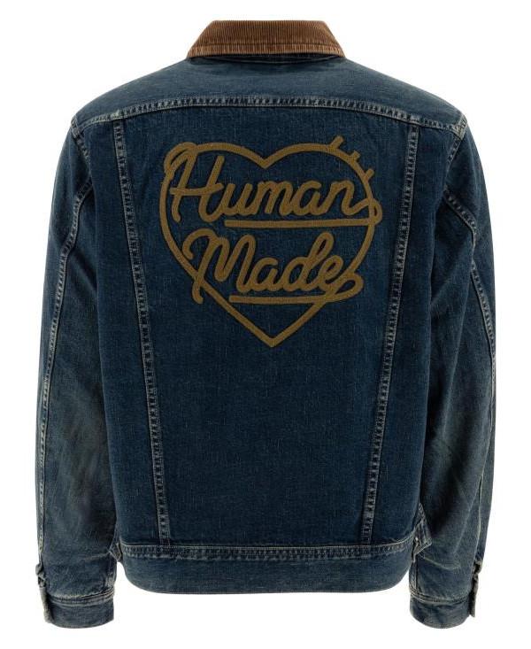 Humanmade Indigo Blanket-Lined Denim Work Jacket for Men HM28JK010