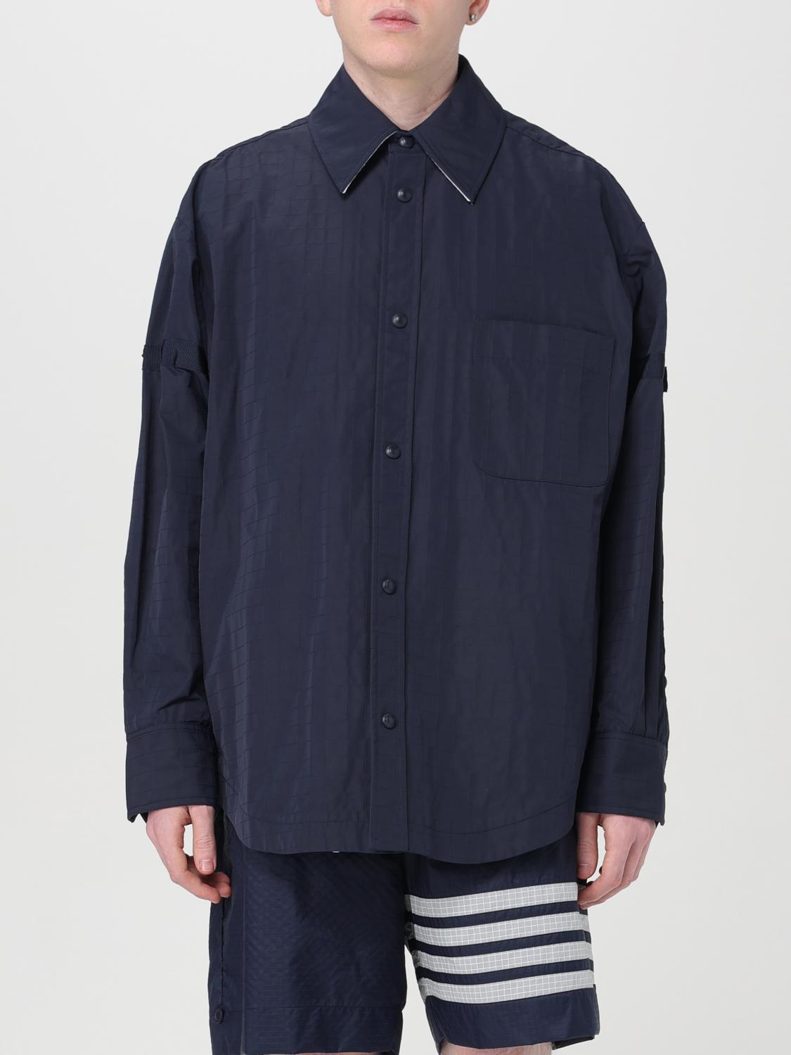 THOM BROWNE Navy Wool Casual Suit Jacket