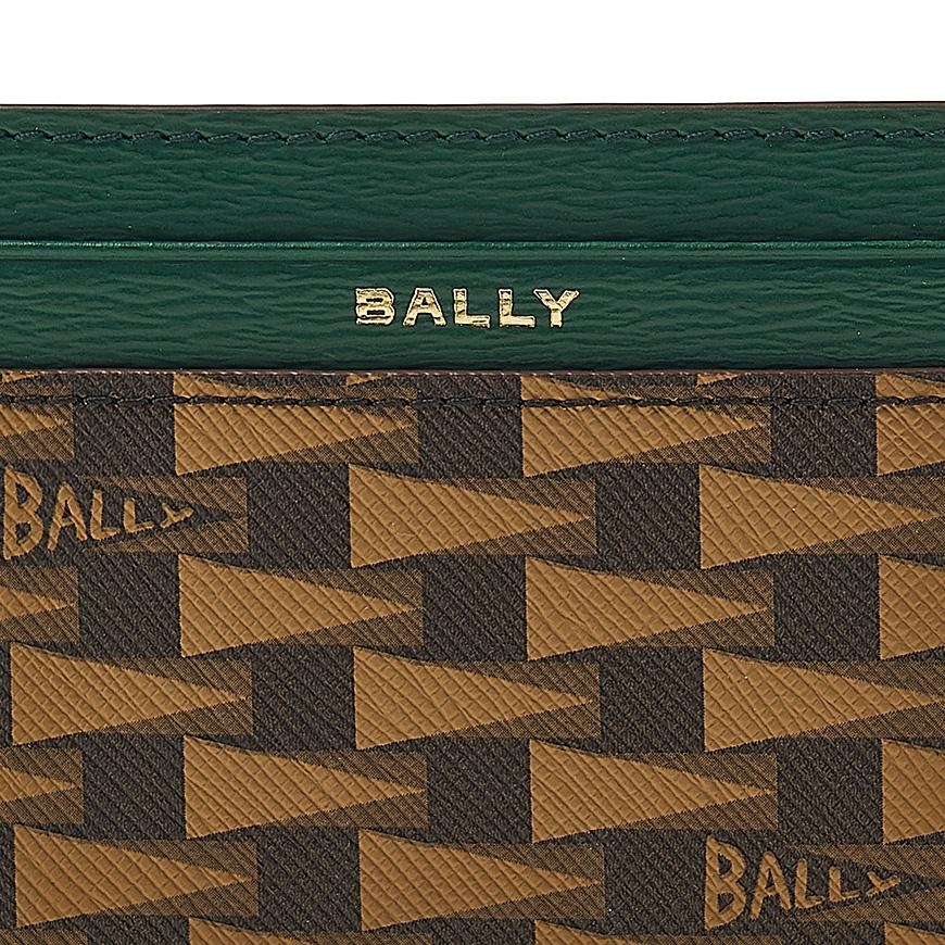 BALLY Logo Print Leather Card Holder for Men PNT C CARD CASE I8I4O