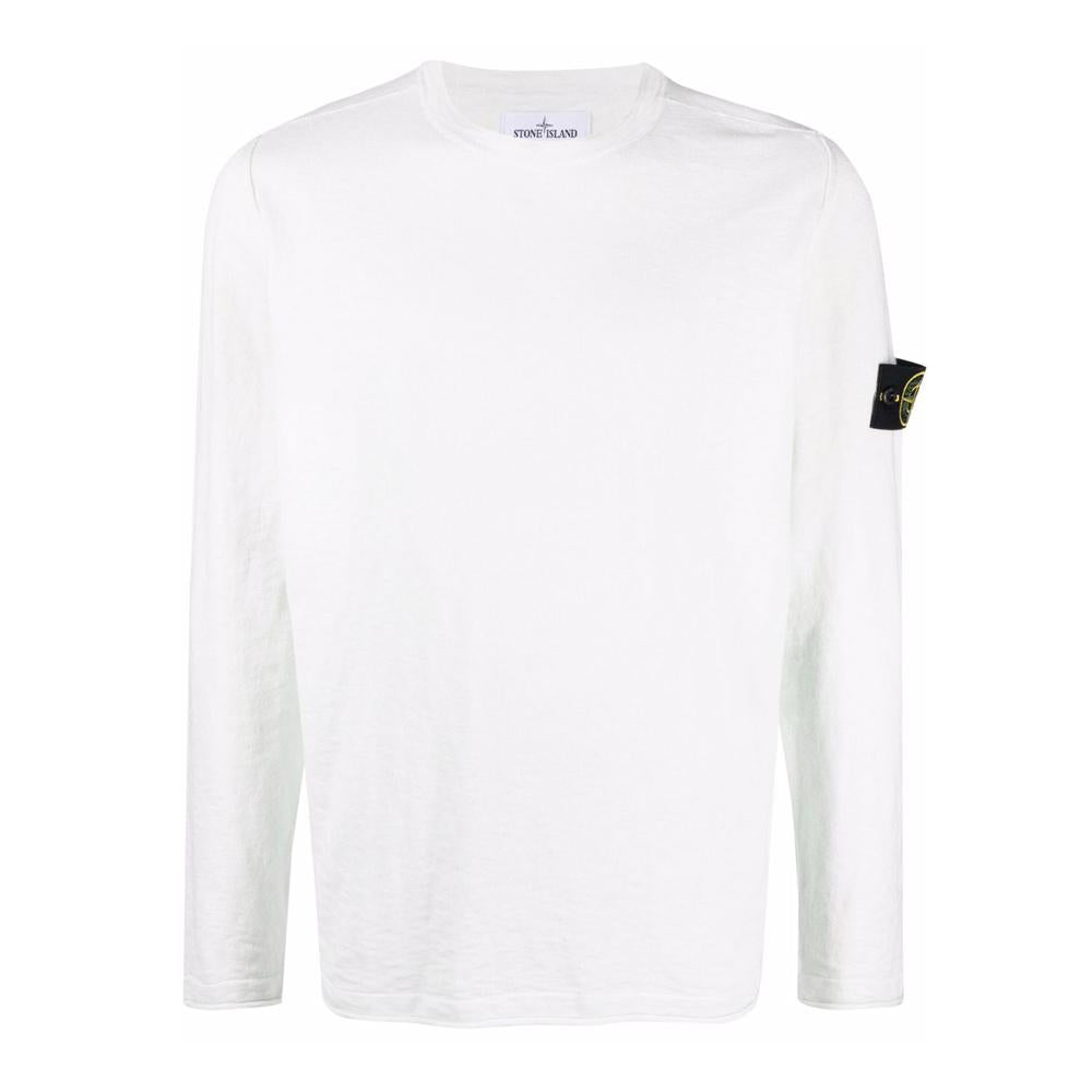STONE ISLAND Wappen Patch Crew Neck Knit Sweater for Men 7615502B0 V0001