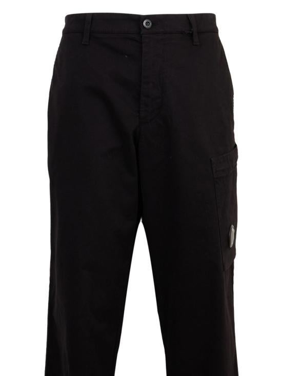 CP Company Black Straight Classic Pants Men 19CMPA151A 005529G999