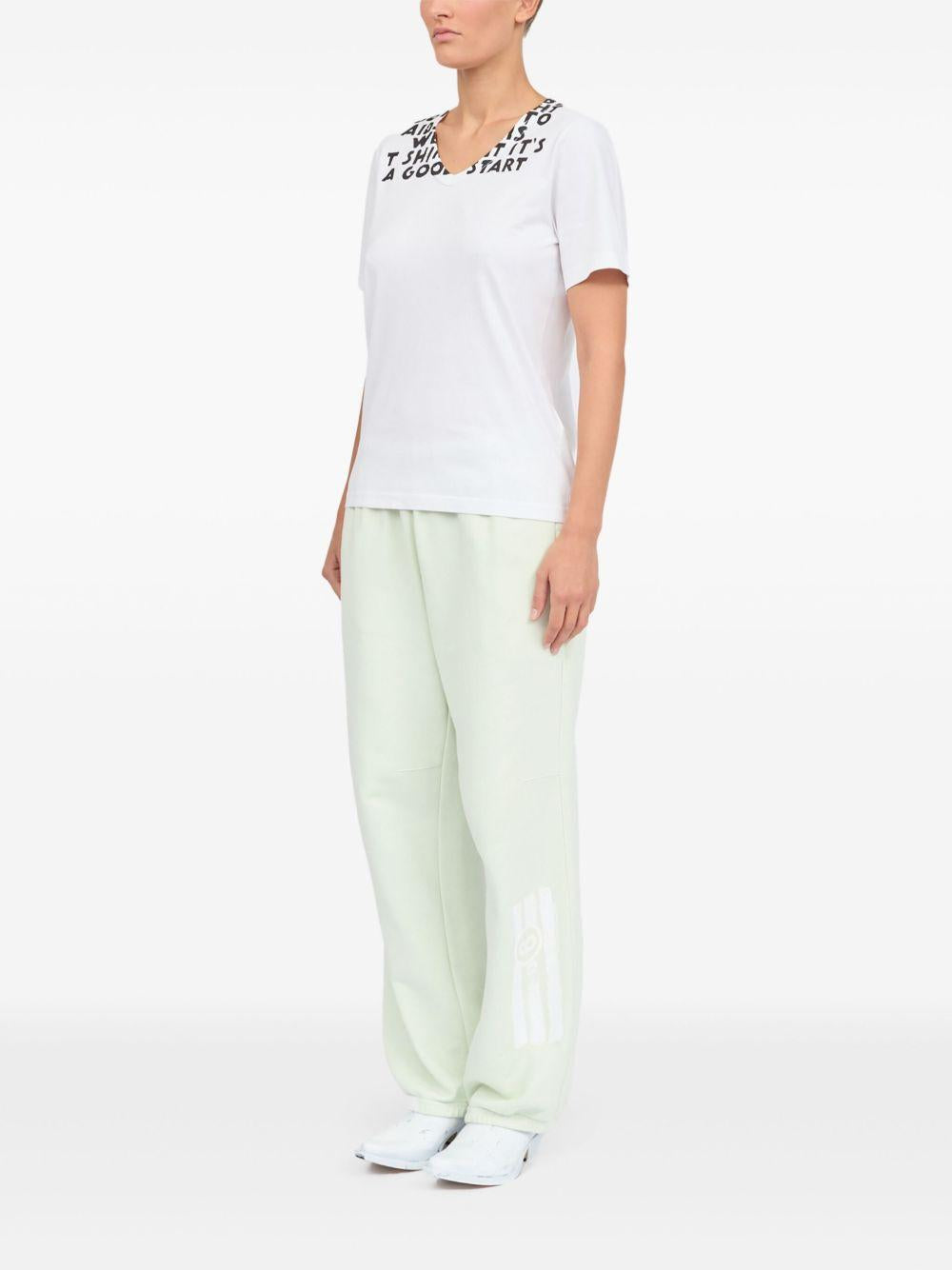 Maison Margiela White Cotton Short Sleeve T-Shirt