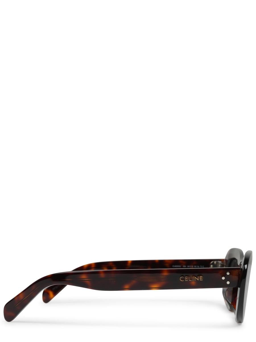 CELINE Black Acetate Square Sunglasses