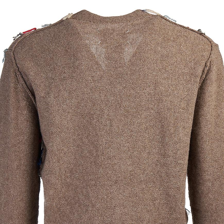 Maison Margiela Men’s Argyle Cut-Out Cardigan S67HP0007 S18328 001F
