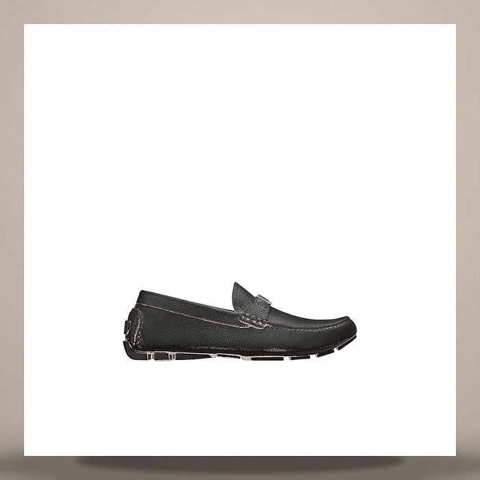 DIOR Black Grained Calfskin Odeon Loafers