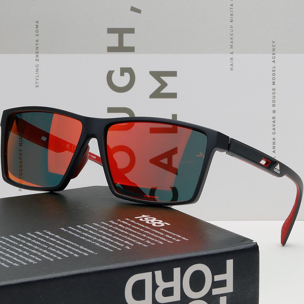 Adidas Sports Sunglasses Mirror Lens Horn-Rim Asian Fit Unisex SP0034F 02L