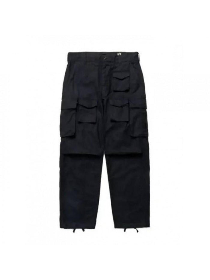 Engineered Garments Black Brushed Cotton FA Pants A Classic 24F1F016 PS317 BZ007