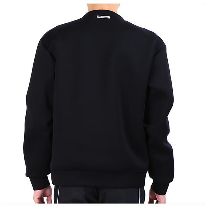 Les Hommes Black Cotton Crewneck Sweatshirt for Men