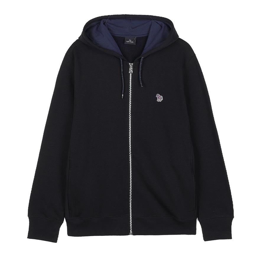 Paul Smith Zebra Logo Zip-Up Hoodie for Men M2R 360R KZEBRA 79