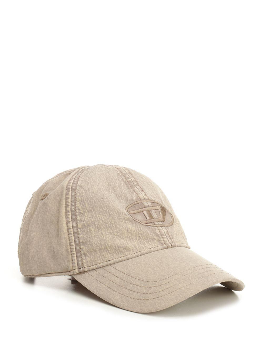 DIESEL Black Cotton Baseball Cap