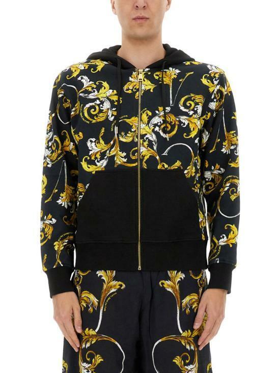 Versace Outline Barocco Zip Hoodie for Men 78GAI3Z1 FS189 G89