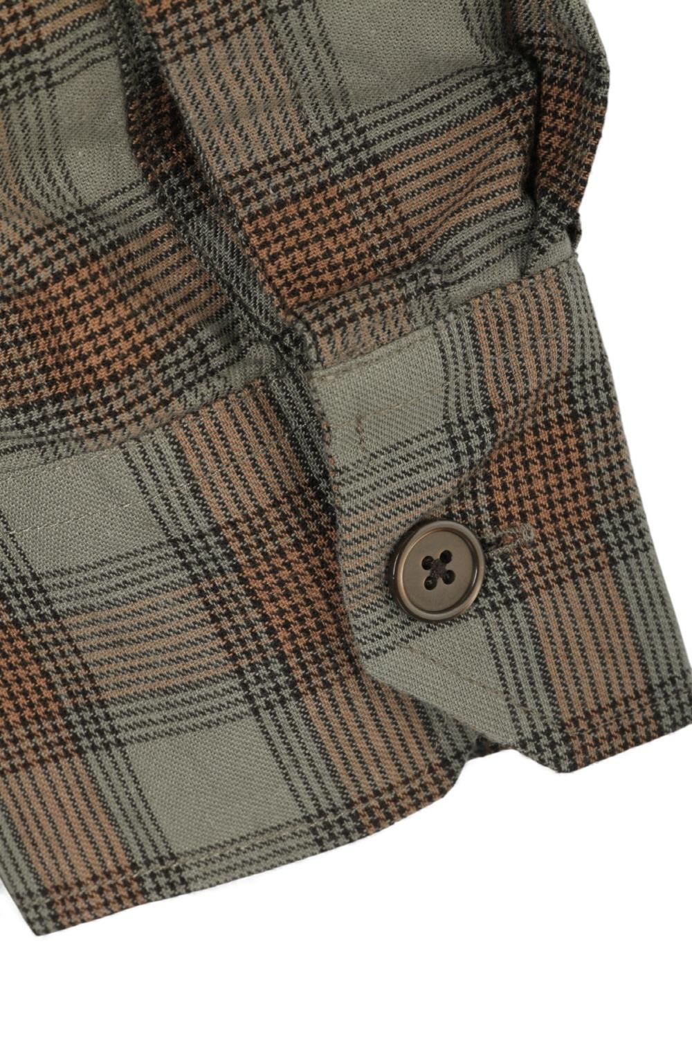 OUR LEGACY Iowa Flannel Check Borrowed Long Sleeve Shirt