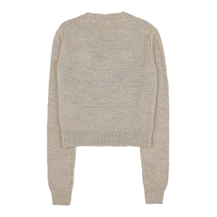 Maison Margiela Hemp Basket Weave Knit Sweatshirt for Women