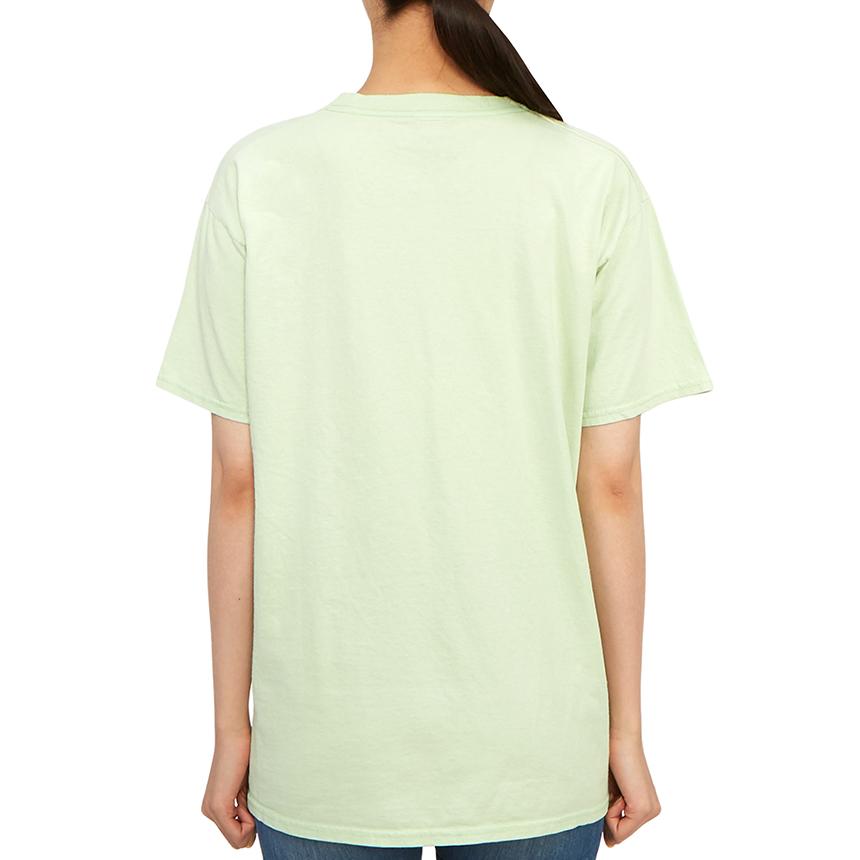 Wild Donkey Women’s Short Sleeve T-Shirt Lime Hollywood Print