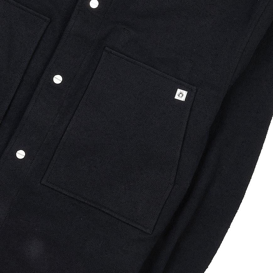 WOOYOUNGMI Cotton Long-Sleeve Pocket Shirt for Men