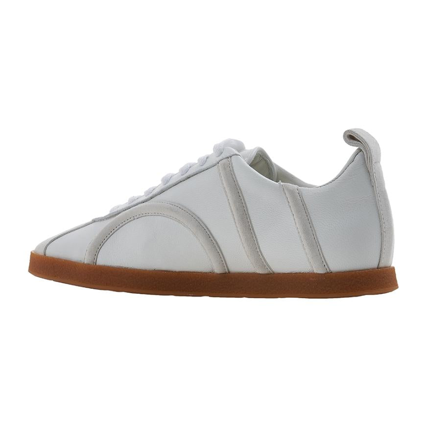 Toteme Women’s Leather Low-Top Sneakers White