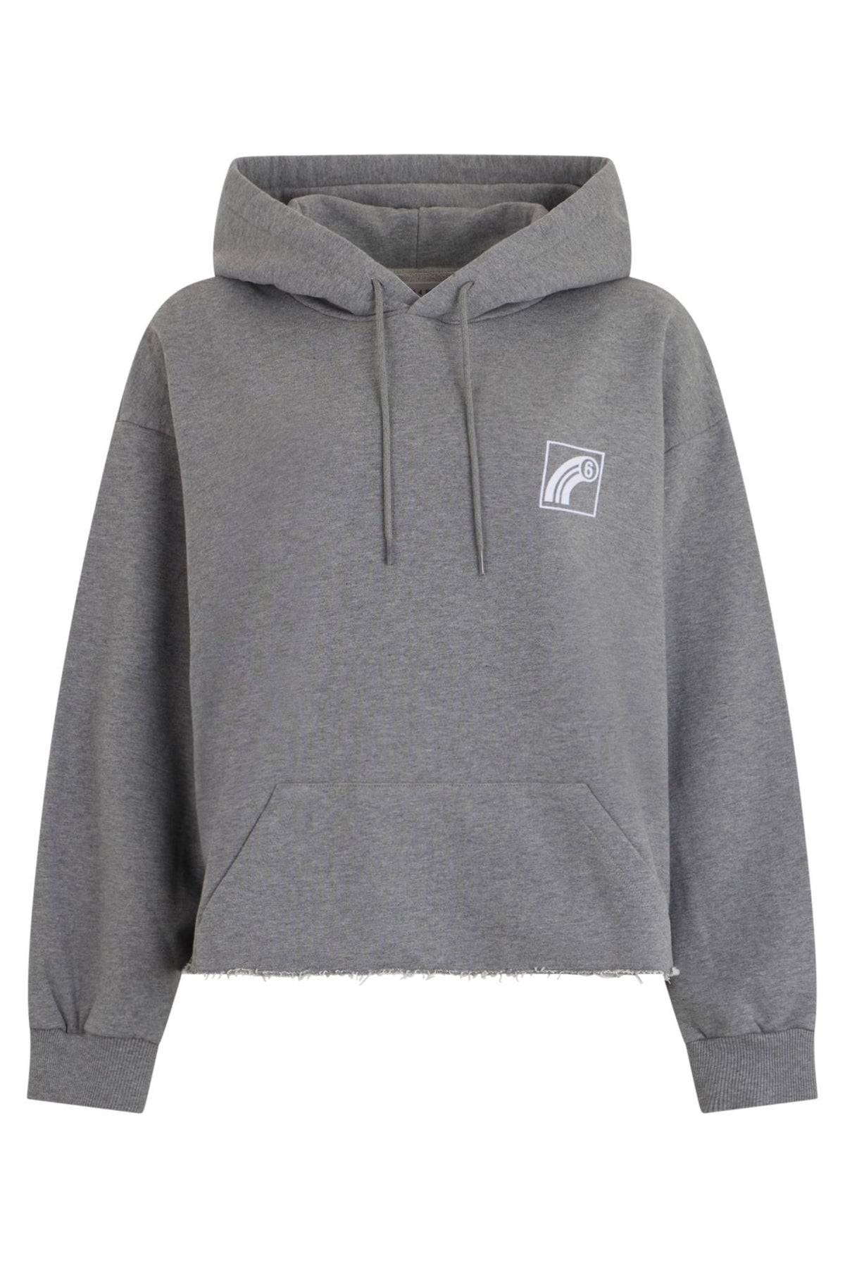 Maison Margiela Cotton Hoodie Sweatshirt for Women Gray