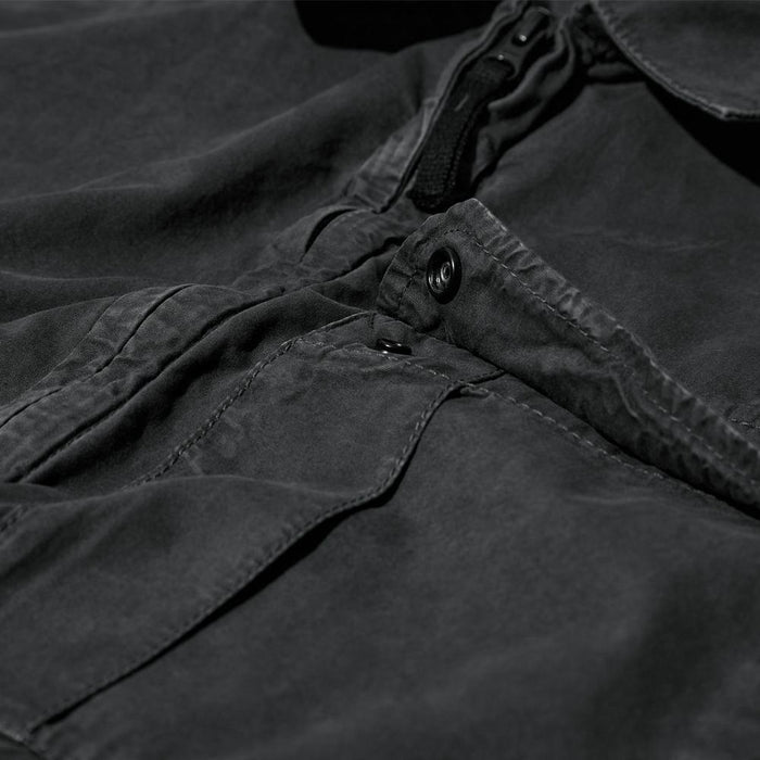 STONE ISLAND Charcoal Woven Overshirt Jacket with Patch Pocket 8015119WN V0165