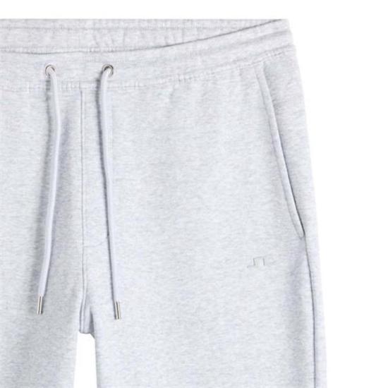 J LINDEBERG Light Grey Melange Straight Classic Pants for Men BMJS14836 U199
