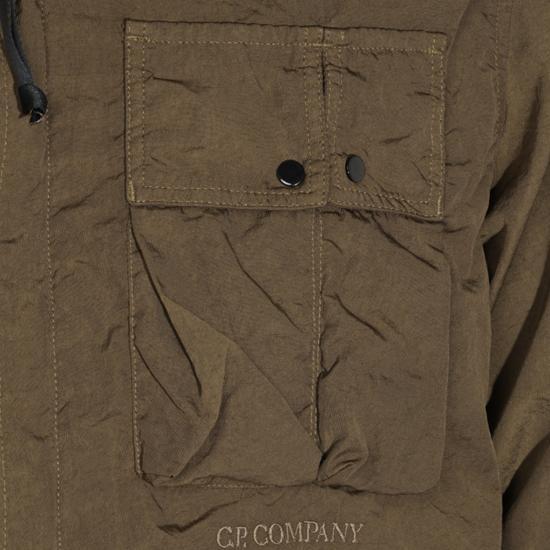 CP Company Ivy Green Nylon Hooded Jacket for Men