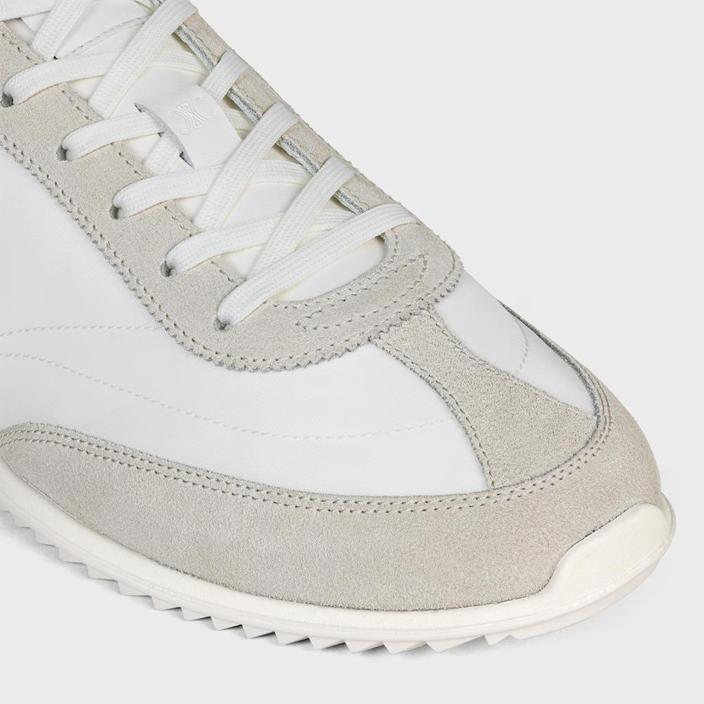 CELINE Triomphe Racer Low Lace-Up Sneakers White