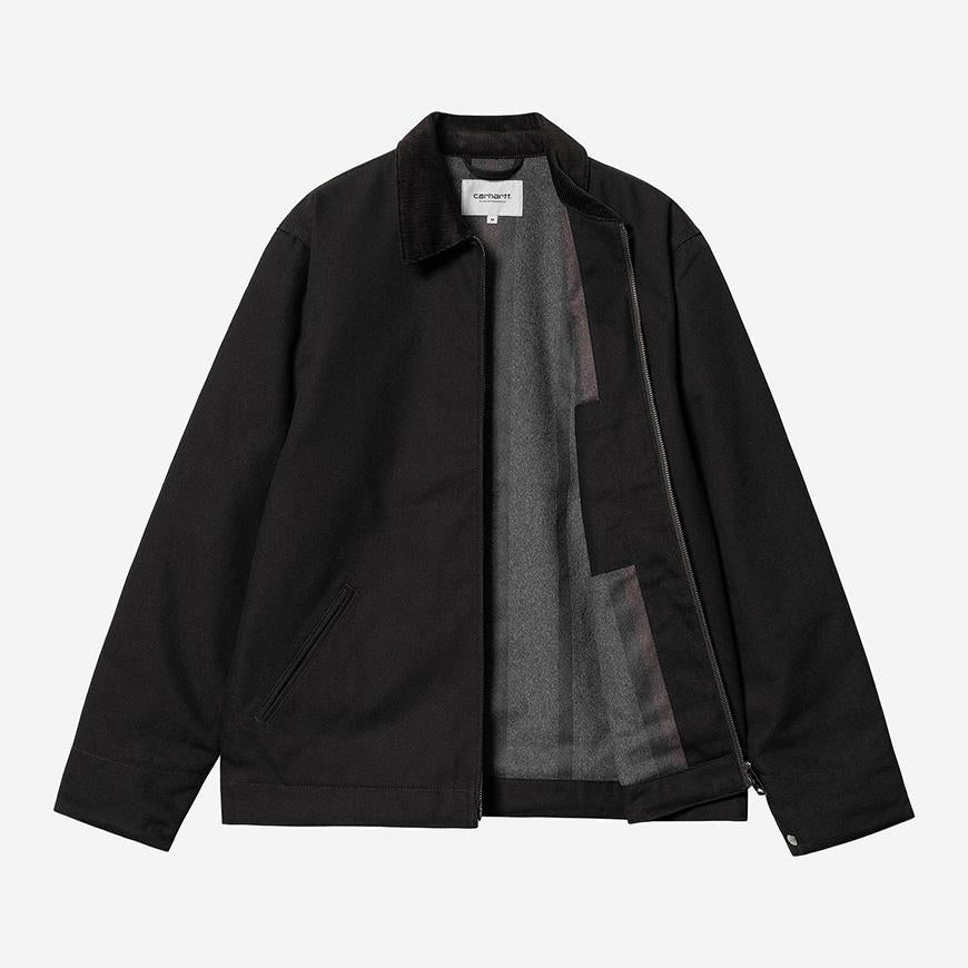 CARHARTT WIP Detroit Jacket Black Cotton Canvas Mens Jacket