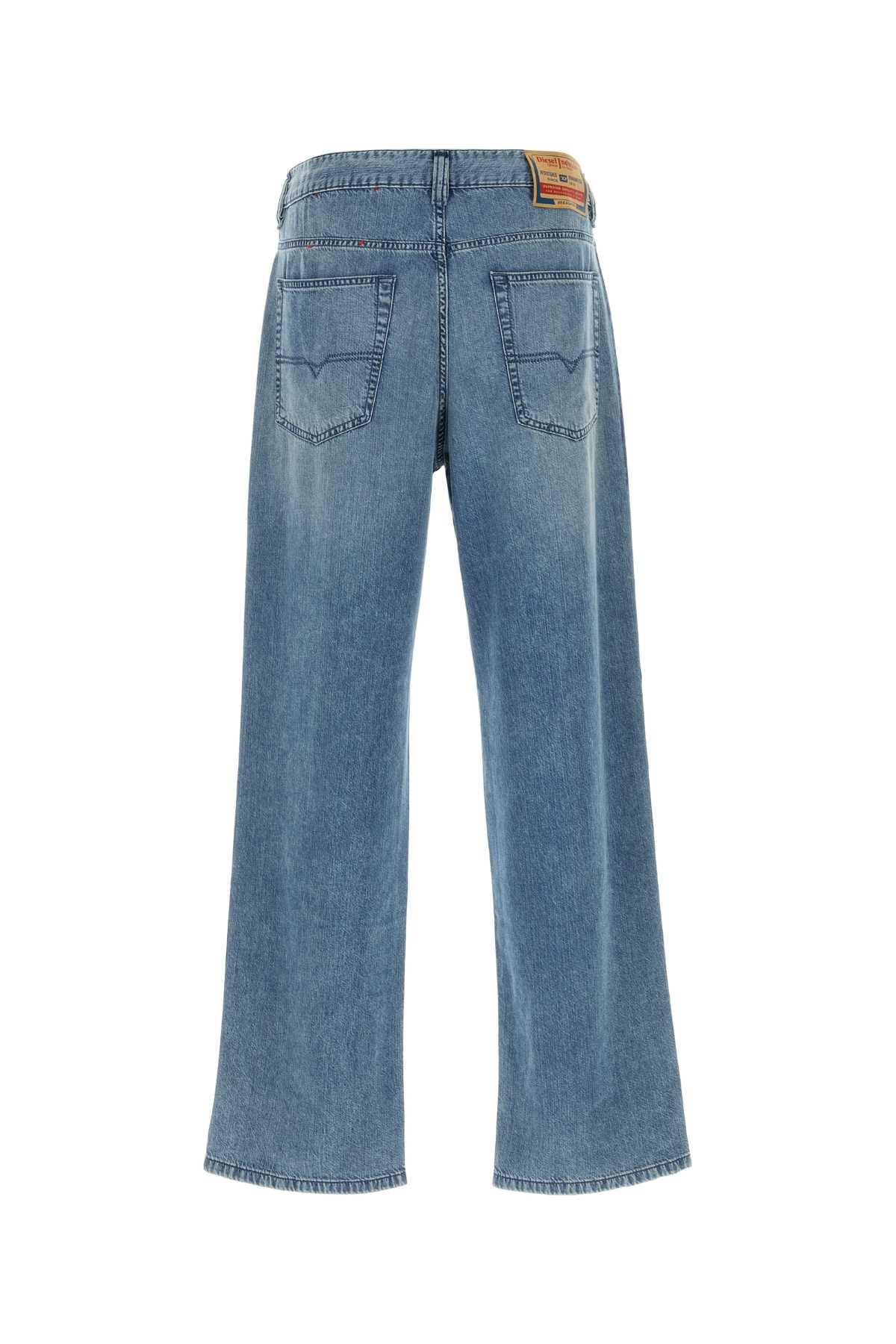 DIESEL Blue Denim Straight-Leg Jeans for Men