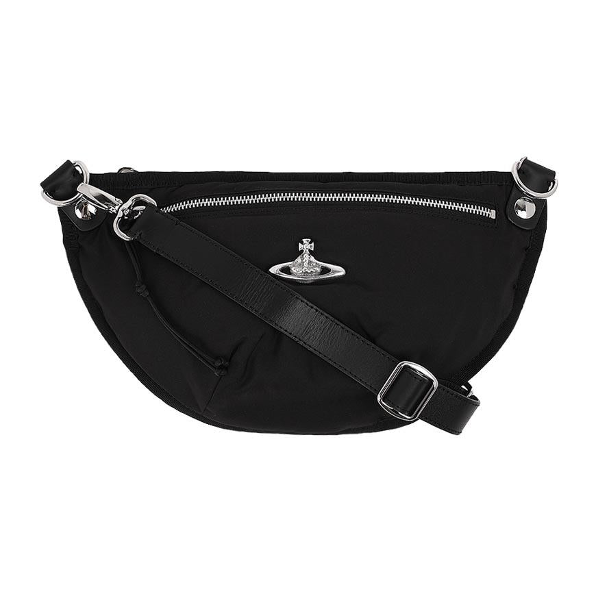 Vivienne Westwood Women’s City Bumbag Shoulder Bag Black Leather