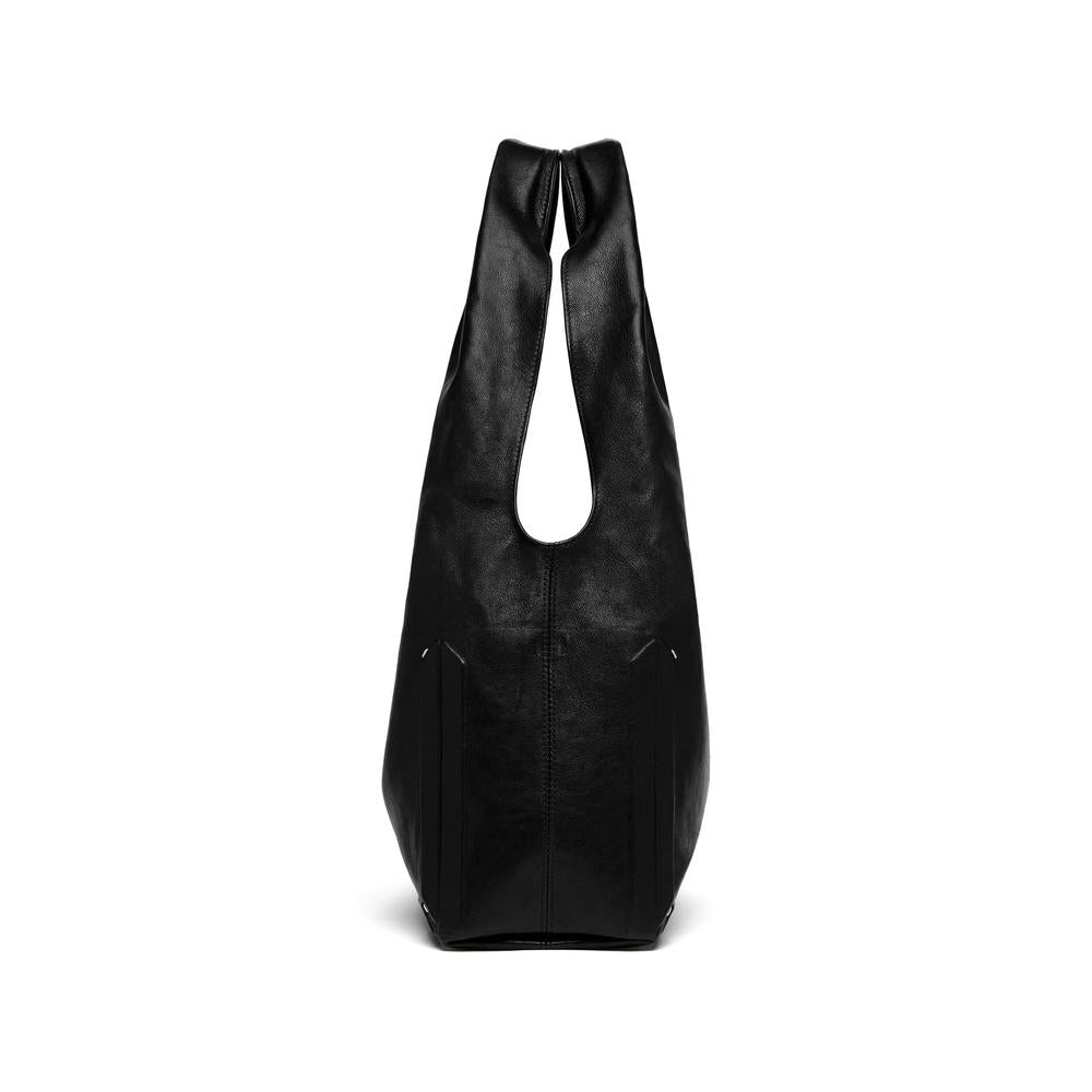 Maison Margiela Black Leather Shoulder Bag