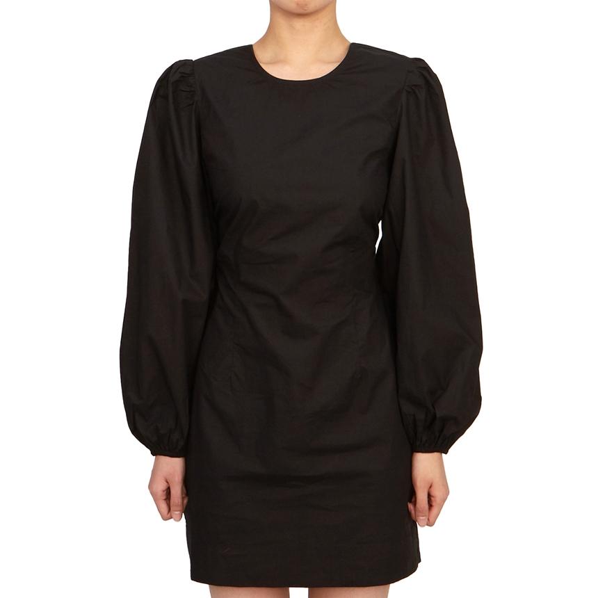 GANNI Black Mini Dress Women’s Mini Dress