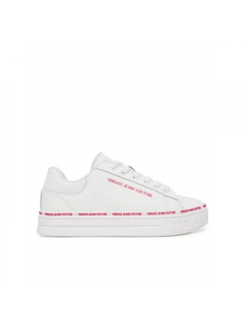 Versace Women's Logo Low-Top Court Sneakers 79VA3SK5 ZPB25 003