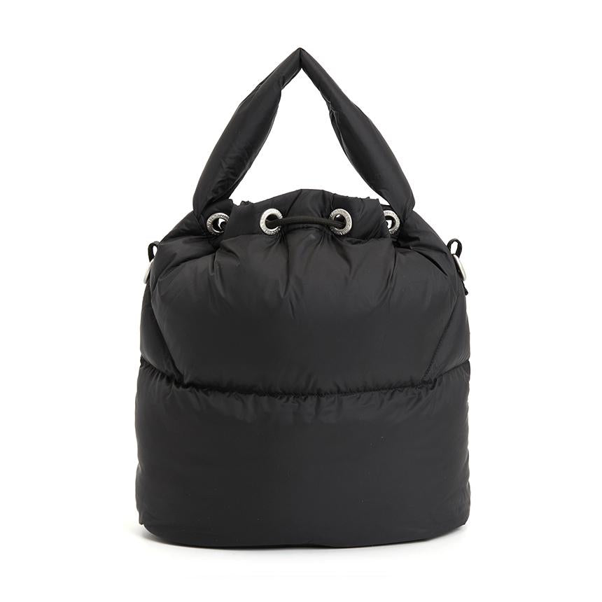 Parajumpers Hollywood Leather Bucket Bag Tote, Women’s, Gray 25 WPABABA33 0541